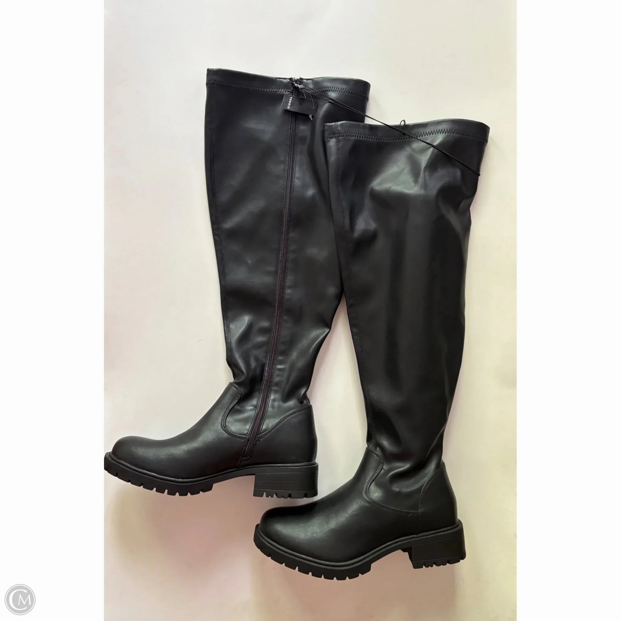 Shock Absorbing Urban Traveler All Weather City Walking Boots Knee Heels By Torrid In White, Size: 9.5