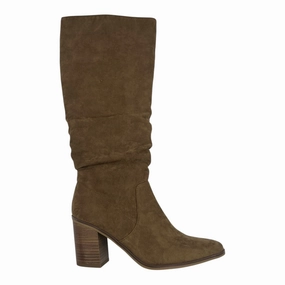 Comfortable Arch Boots Knee Heels By Universal Thread In Brown, Size:6.5
