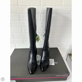 Slip Resistant Backcountry Camper Light Weight Boots Knee Heels By Vince Camuto In Black, Size: 8.5