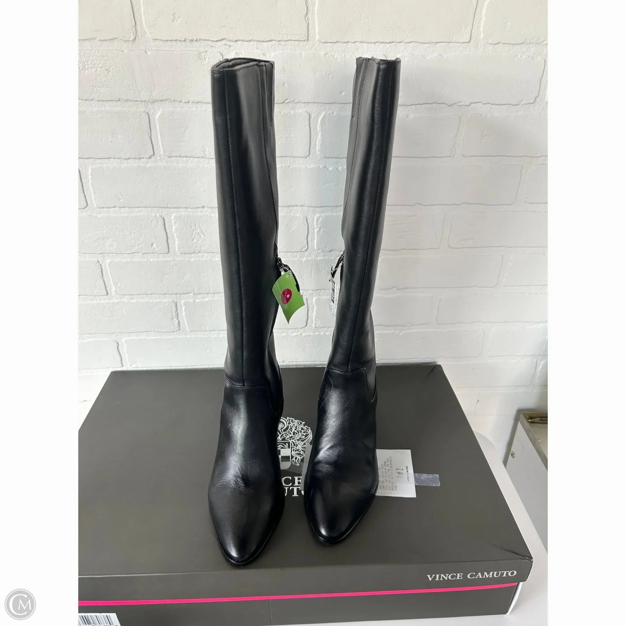 Slip Resistant Backcountry Camper Light Weight Boots Knee Heels By Vince Camuto In Black, Size: 8.5