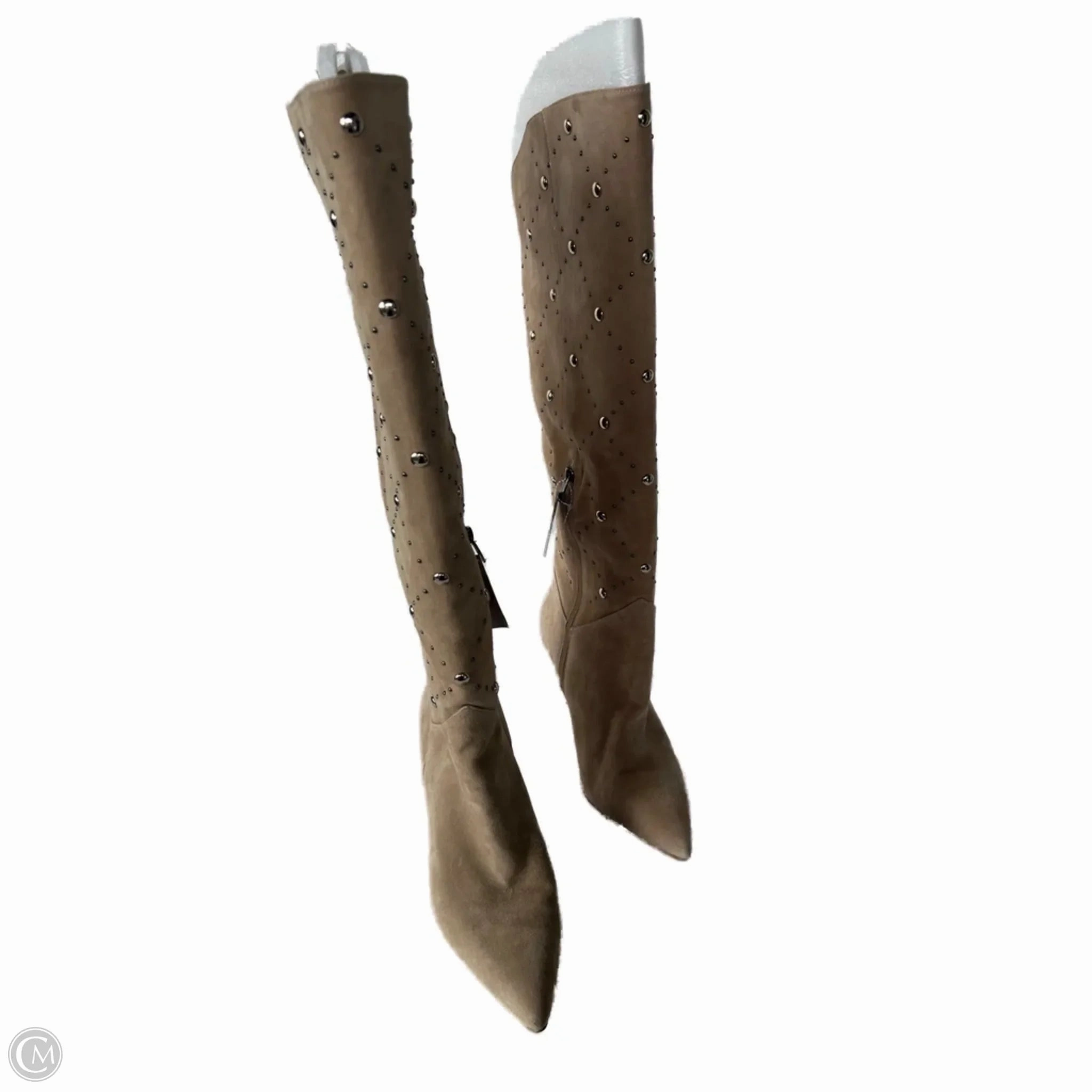 Boots Knee Heels By Vince Camuto In Tan, Size: 10 Daily Comfort Long Hike