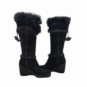 Boots Knee Heels DESIGNER By Coach In Black, Size: 6 Dynamic Cushioning Climber