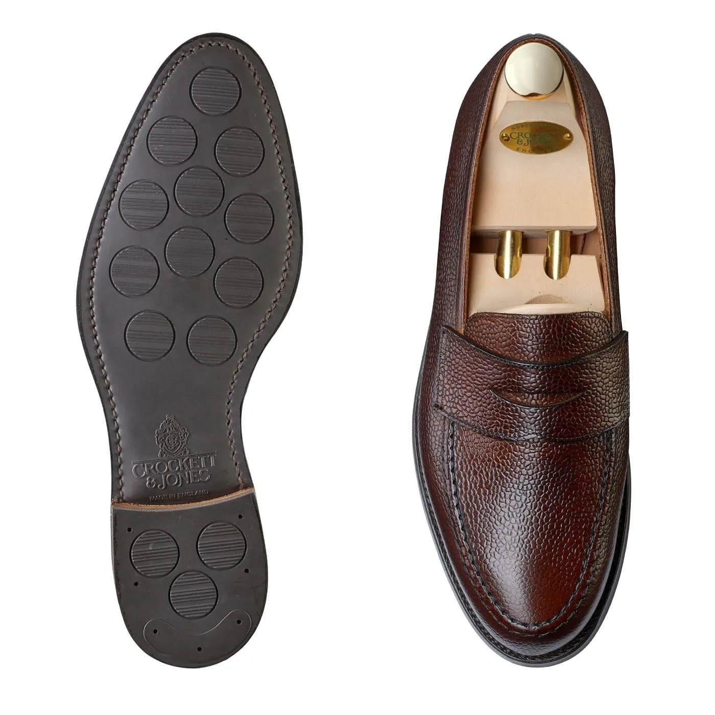 Kind Glow Waterproof Outdoor Travel Boston Dark Brown Scotch Grain