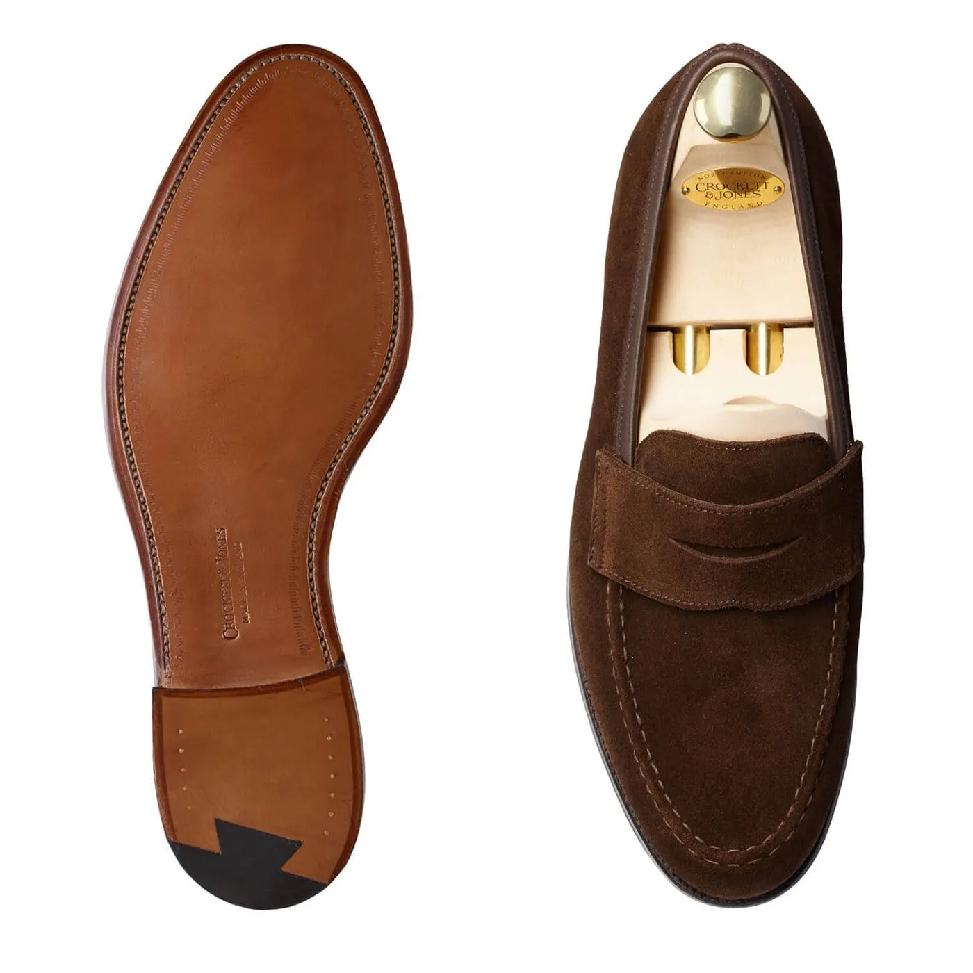 Anatomical Toe Shape Non Slip Standing Workers Boston Dark Brown Suede