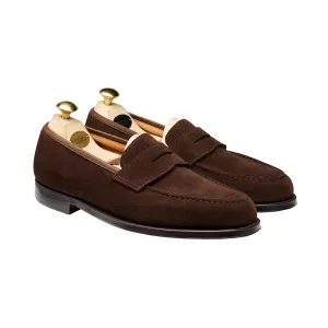 zipper Boston Dark Brown Suede