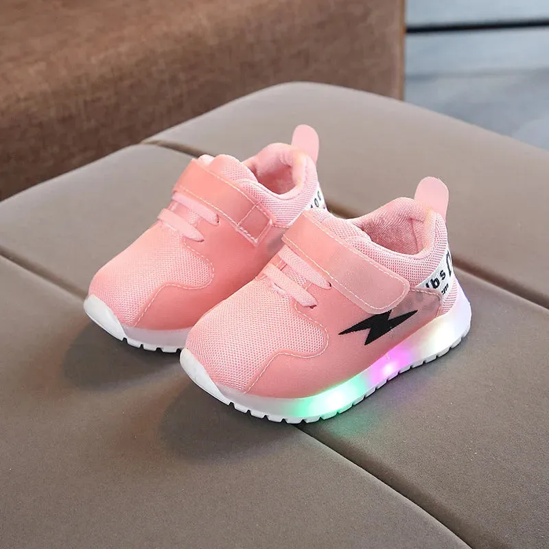 Breathable Kids Luminous Tennis Sports Shoes