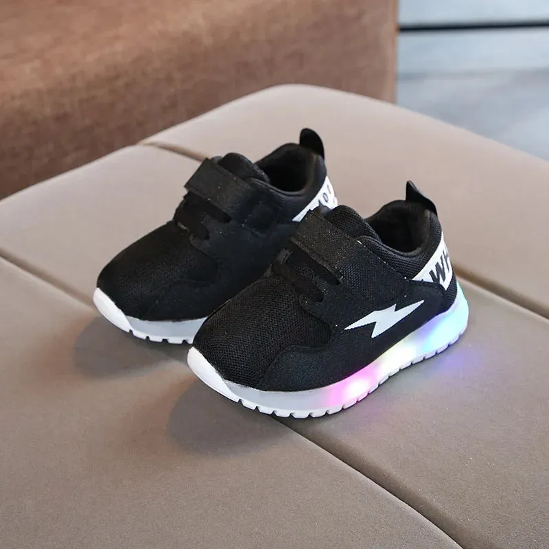 Breathable Kids Luminous Tennis Sports Shoes
