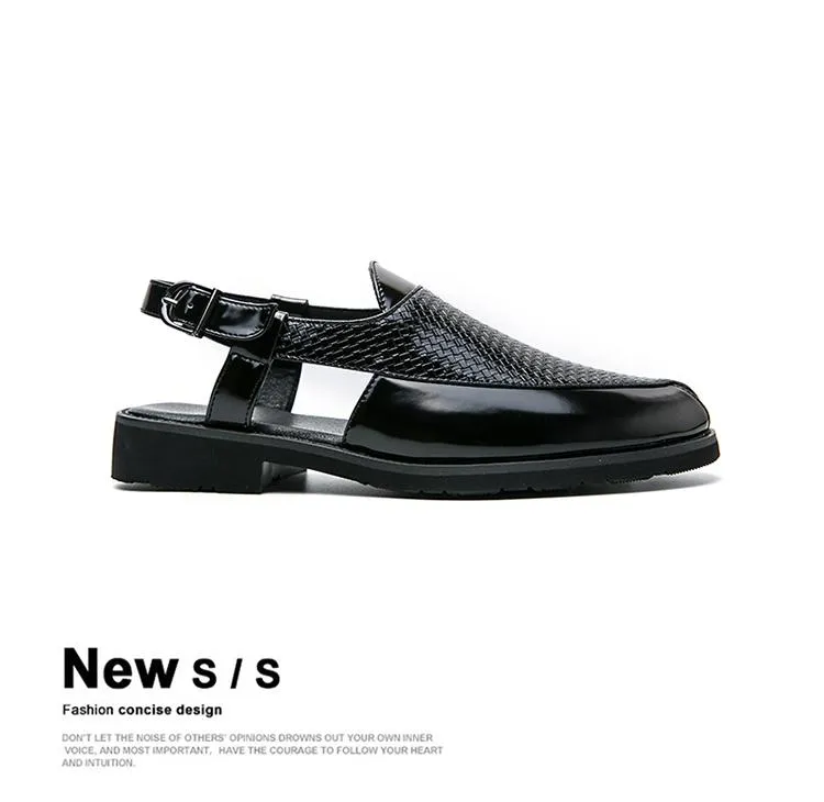 Breathable openwork business casual shoes