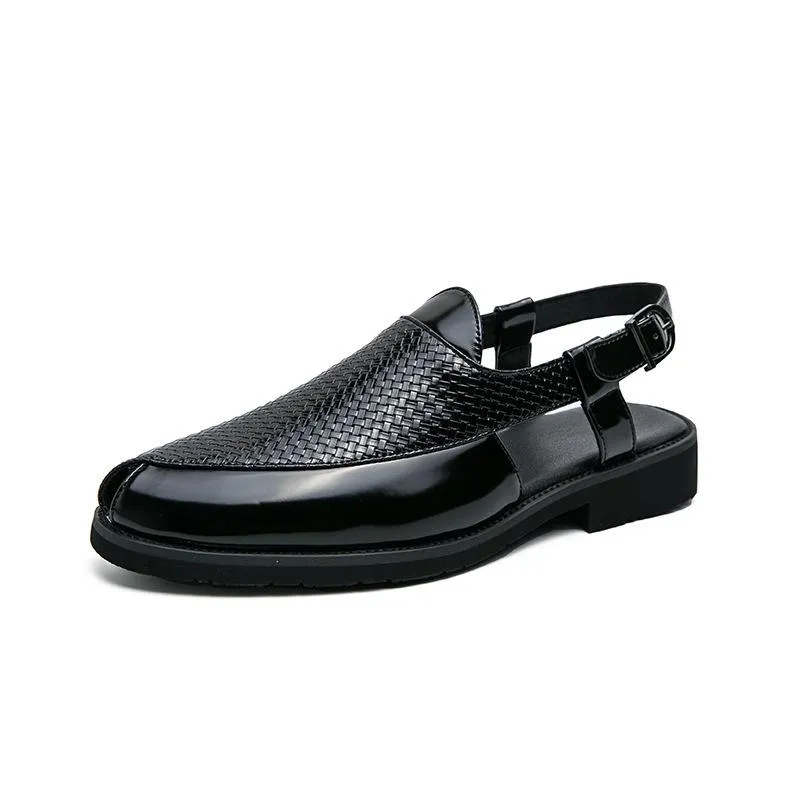 Breathable openwork business casual shoes