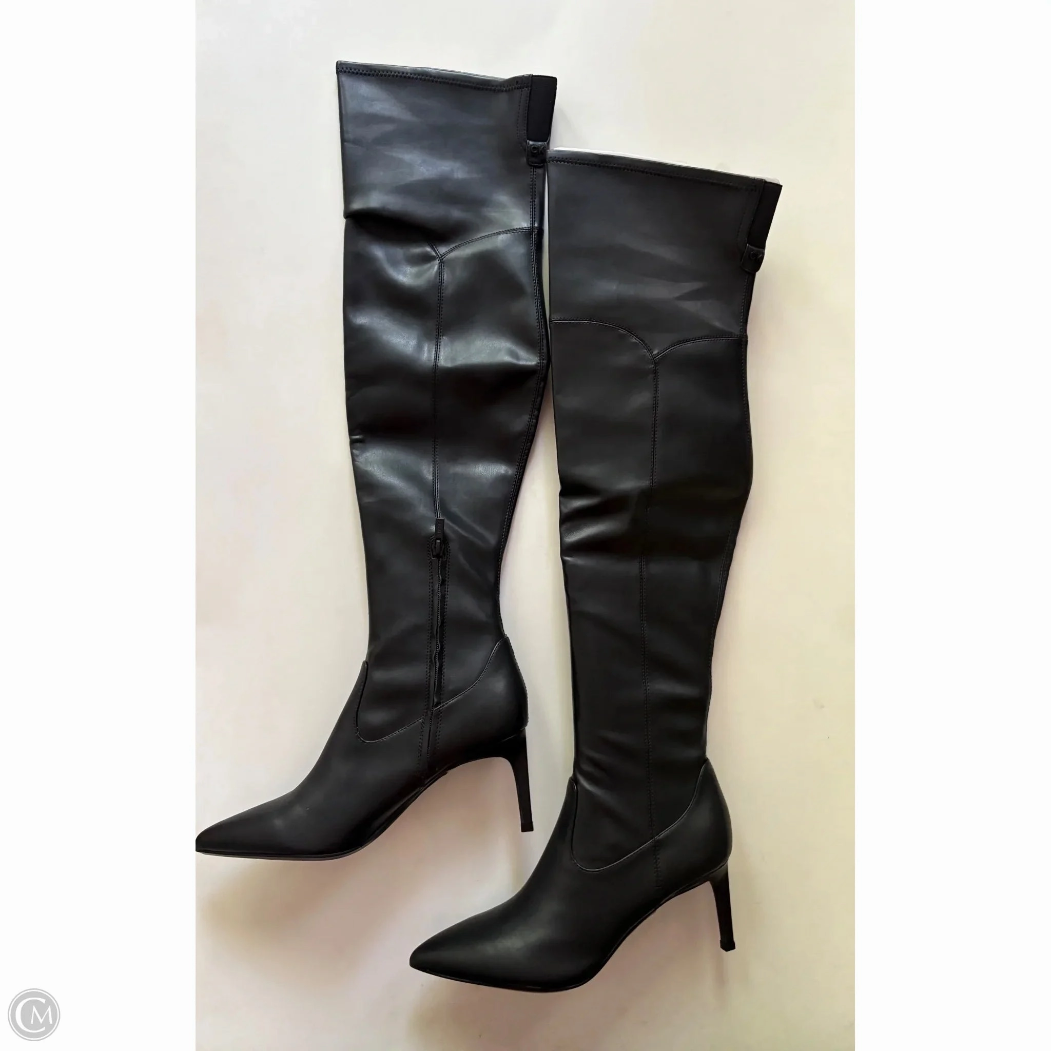 Boots Knee Heels By Calvin Klein In Black, Size: 10 Insulated Urban Traveler