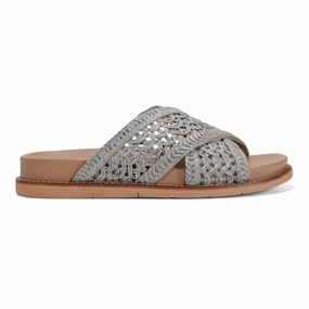 Flurry Round Toe Slip-on Flat Casual Sandals Open Toe Shoes