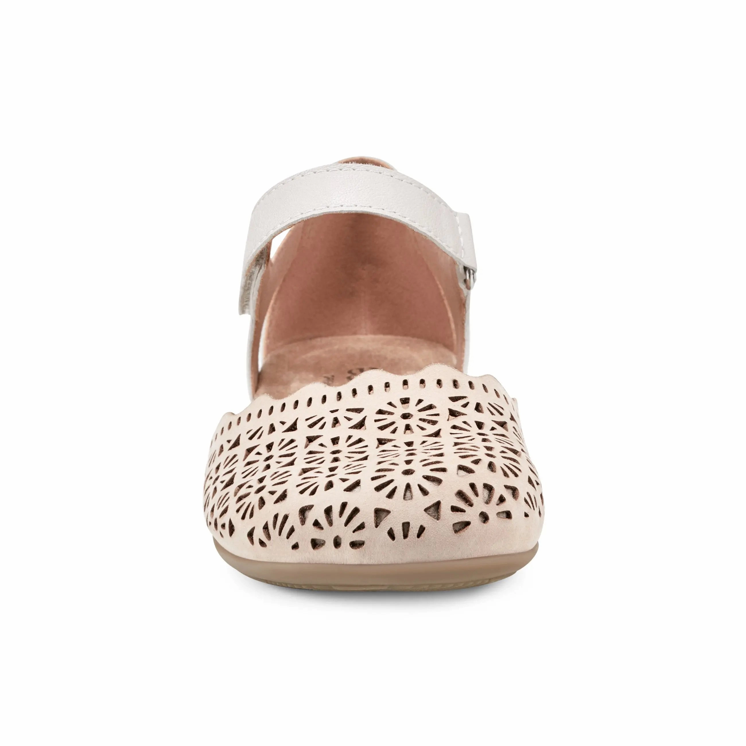 Stylish Movement Office Casual Bronnie Casual Slip-On Perforated Sandals