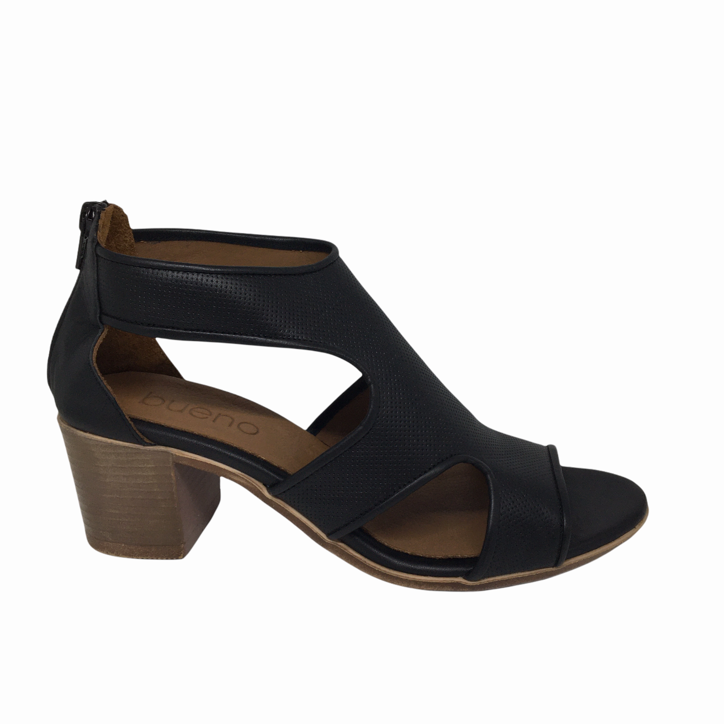 Refined Finish Bueno Cedric  Leather Heel ~ Navy ~ Black ~ Beige ~ Tan