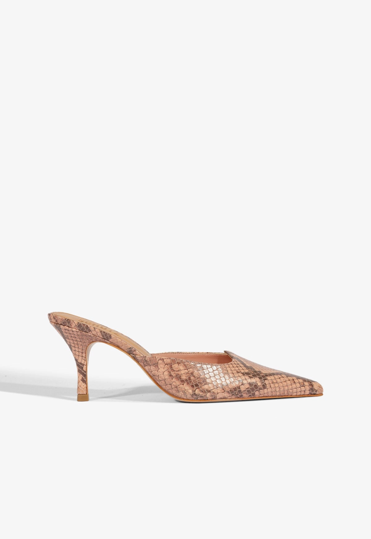 Buffy Mid Stiletto Snake Pump City Bright Elastic Sling
