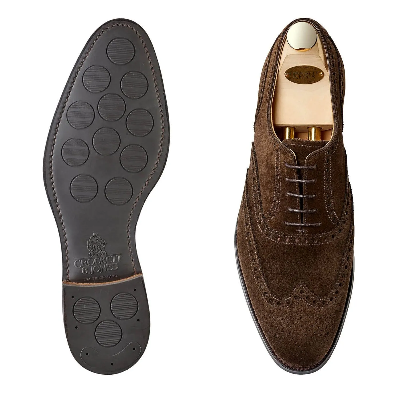 Elastic Sturdy Build Westgate 2 Dark Brown Calf Suede
