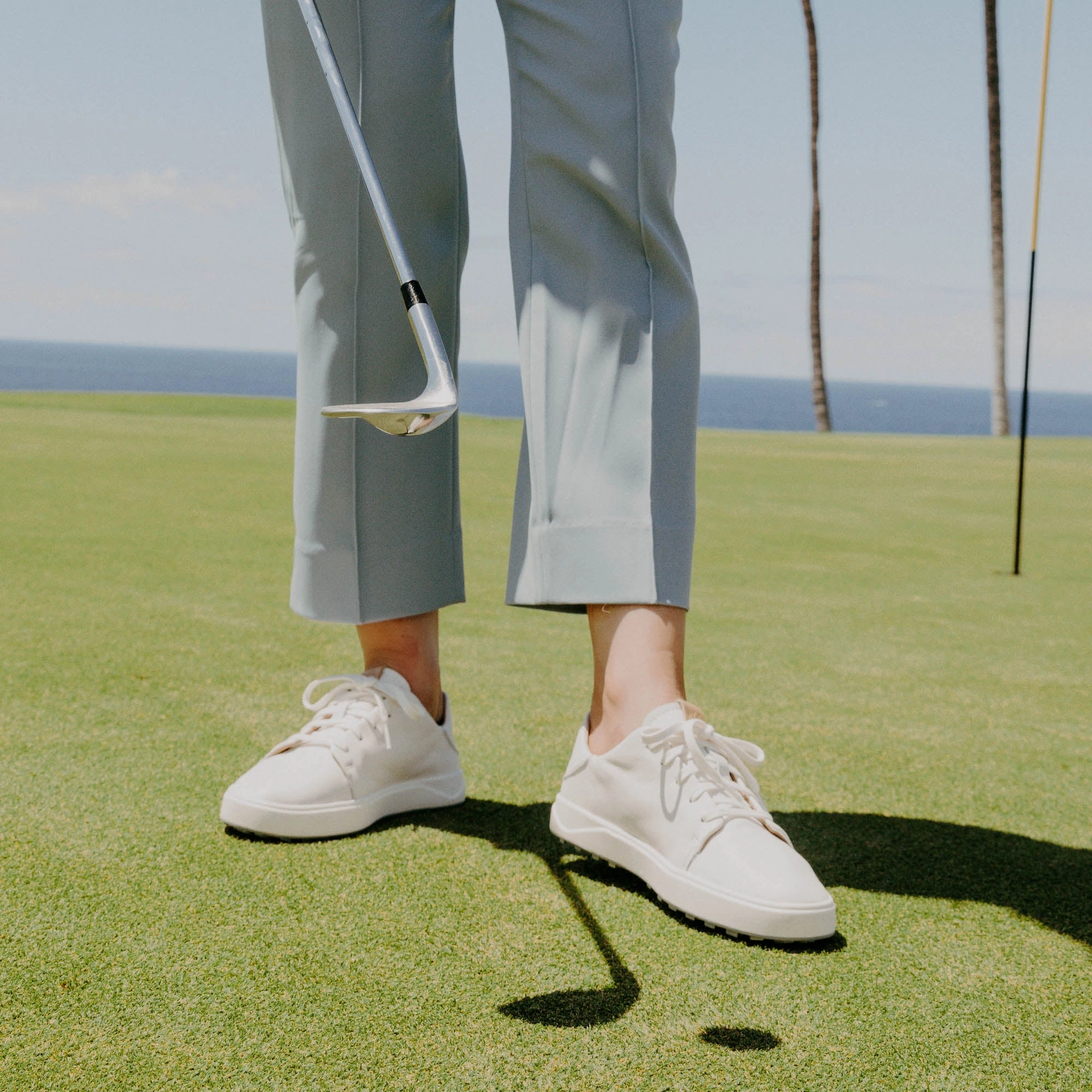 Wailea - White Leather Upper