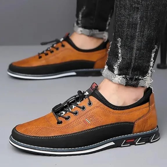 Buybuymen Men's Orthopedic Dress Shoes, Comfort Driving Working Walking Party Formal Oxfords