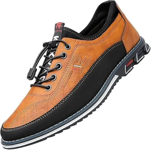 Buybuymen Men's Orthopedic Dress Shoes, Comfort Driving Working Walking Party Formal Oxfords