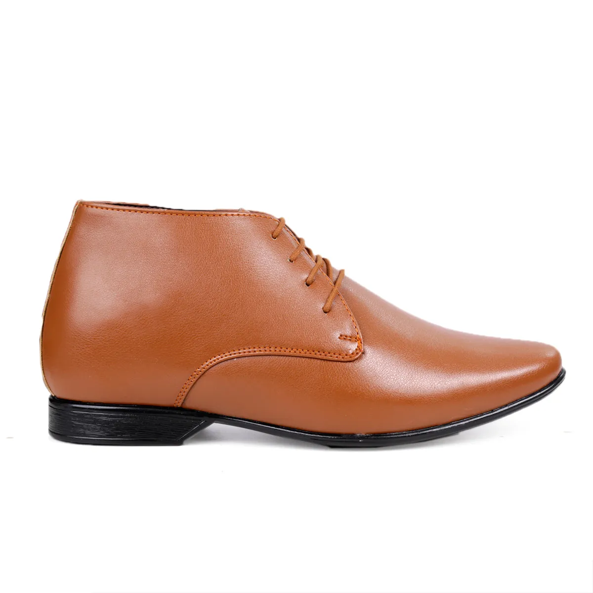 BXXY 9 cm (3.5 Inch) Hidden Height Increasing Formal Derby Boots for Men