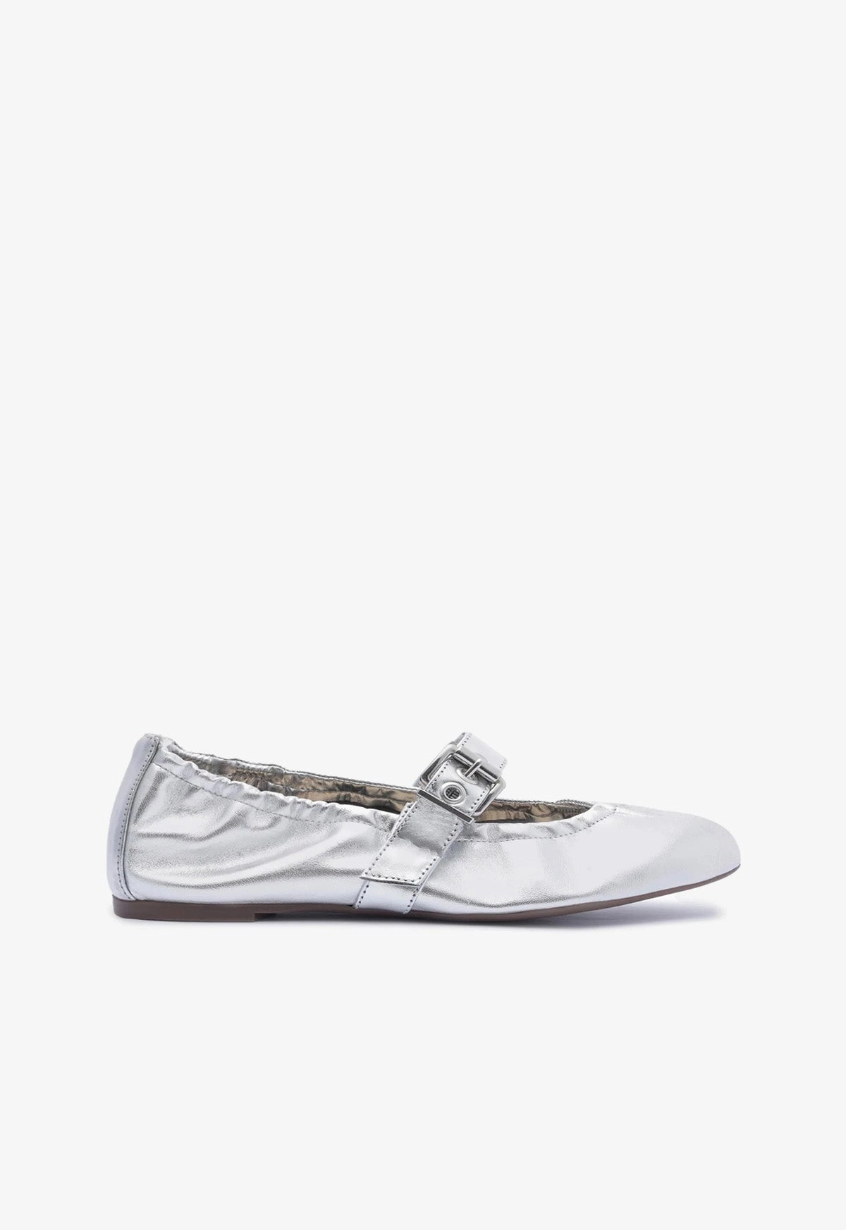 Breathable Daily Walk Calita Metallic Leather Flat