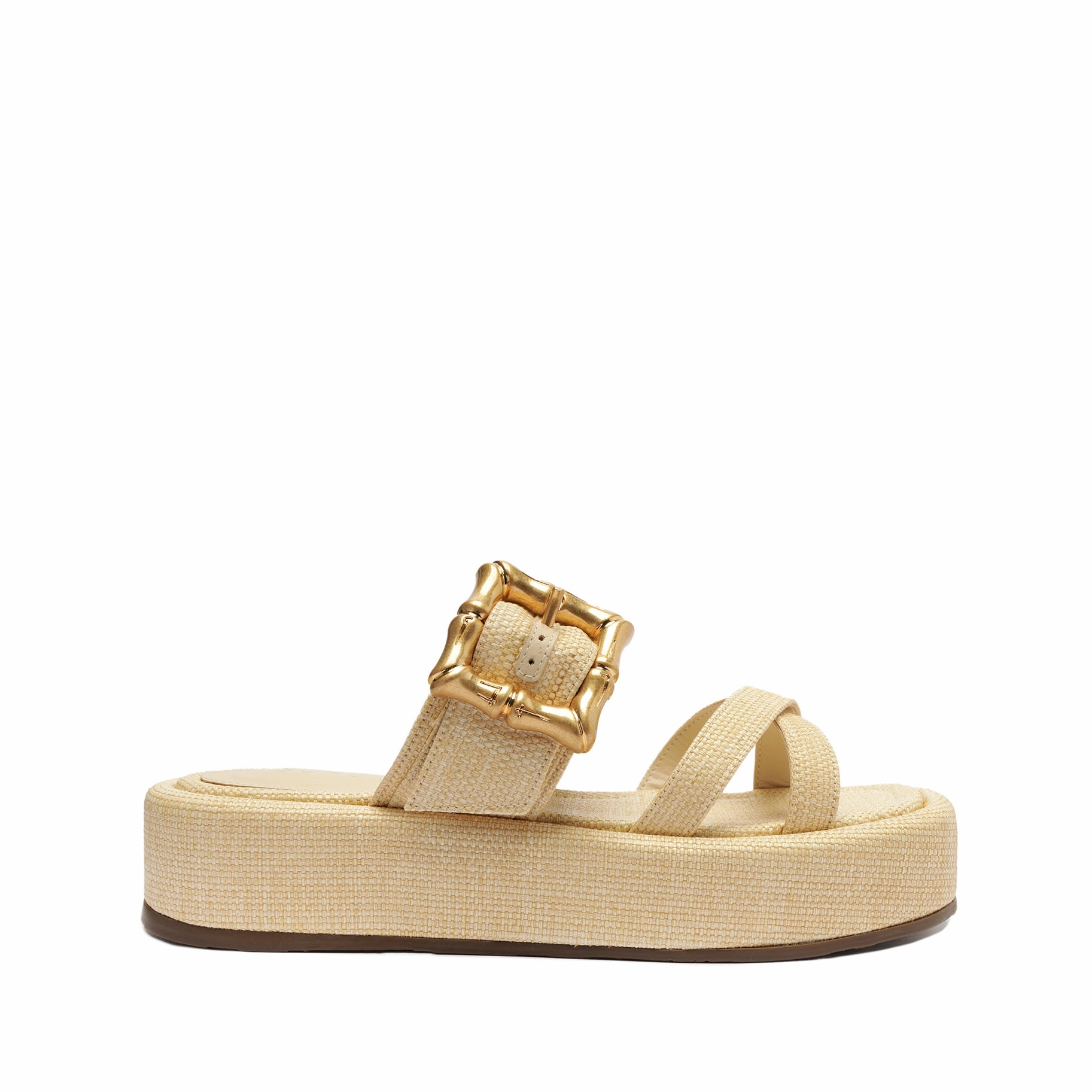 Memory Foam Standing All Silk Feel Lola Flatform Sandal