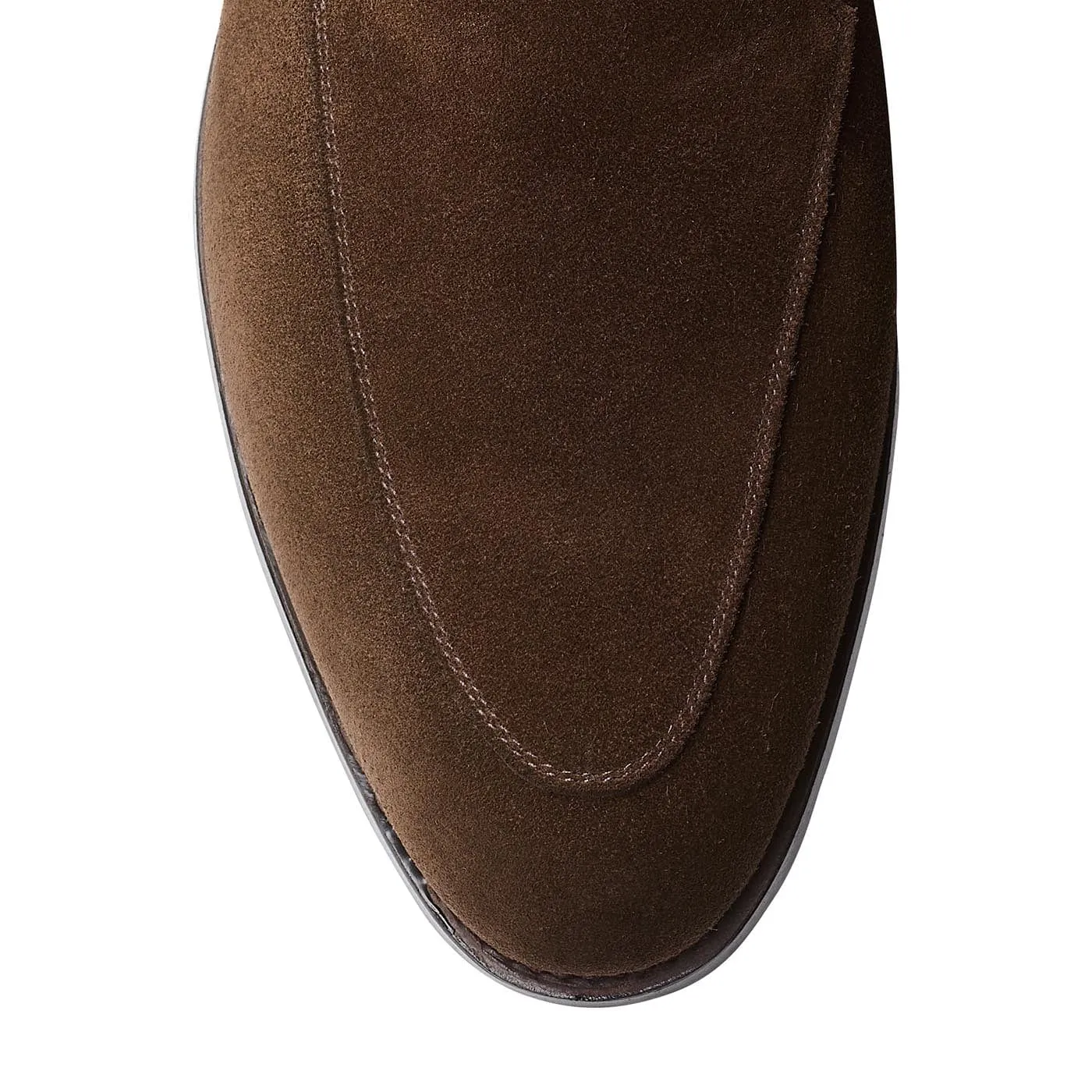 Cannes Dark Brown Calf Suede Cushioned Insole Kids Fun
