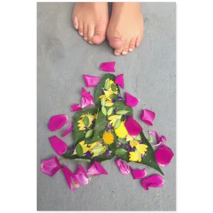 Canvas Mini - "Flower Art With Toes"