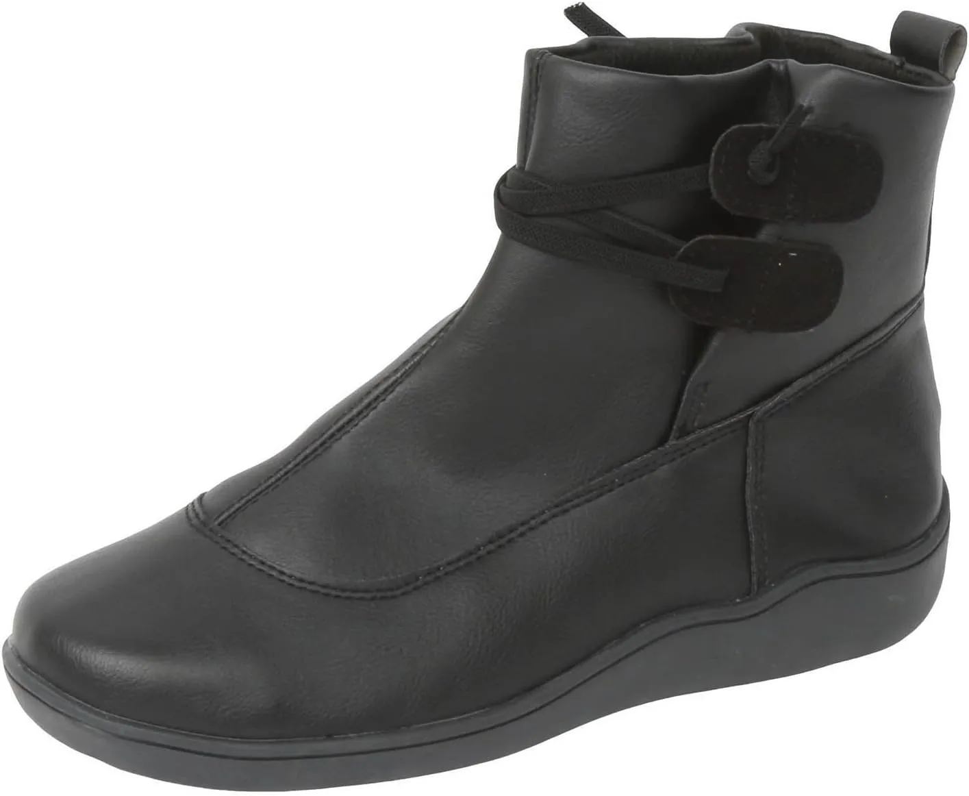 Cathalem Ankle Boots for Women 2024 Wide Calf, Comfy V-Cutout Side Zip Low Heel Ankle Booties, Vintage Leather Hiking Shoes, Pointed Toe Western Short Cowboy Boots, Non-Slip Bootie Fashion