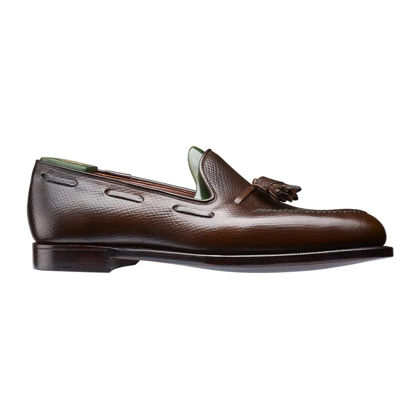 Jungle Path Smooth zipper closure Cavendish 3 Dark Brown Hatch Grain Cordovan