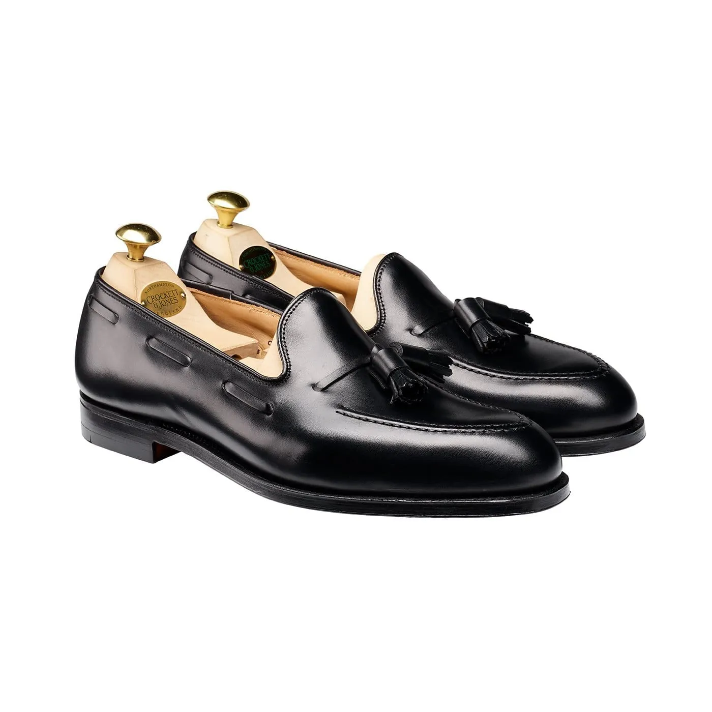 Cavendish Black Calf Leg Slim Roomy Toe Box