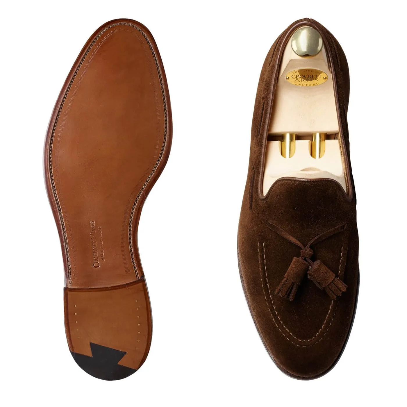 Heat Dissipating Insoles Ergonomic City Adventure Cavendish Dark Brown Calf Suede
