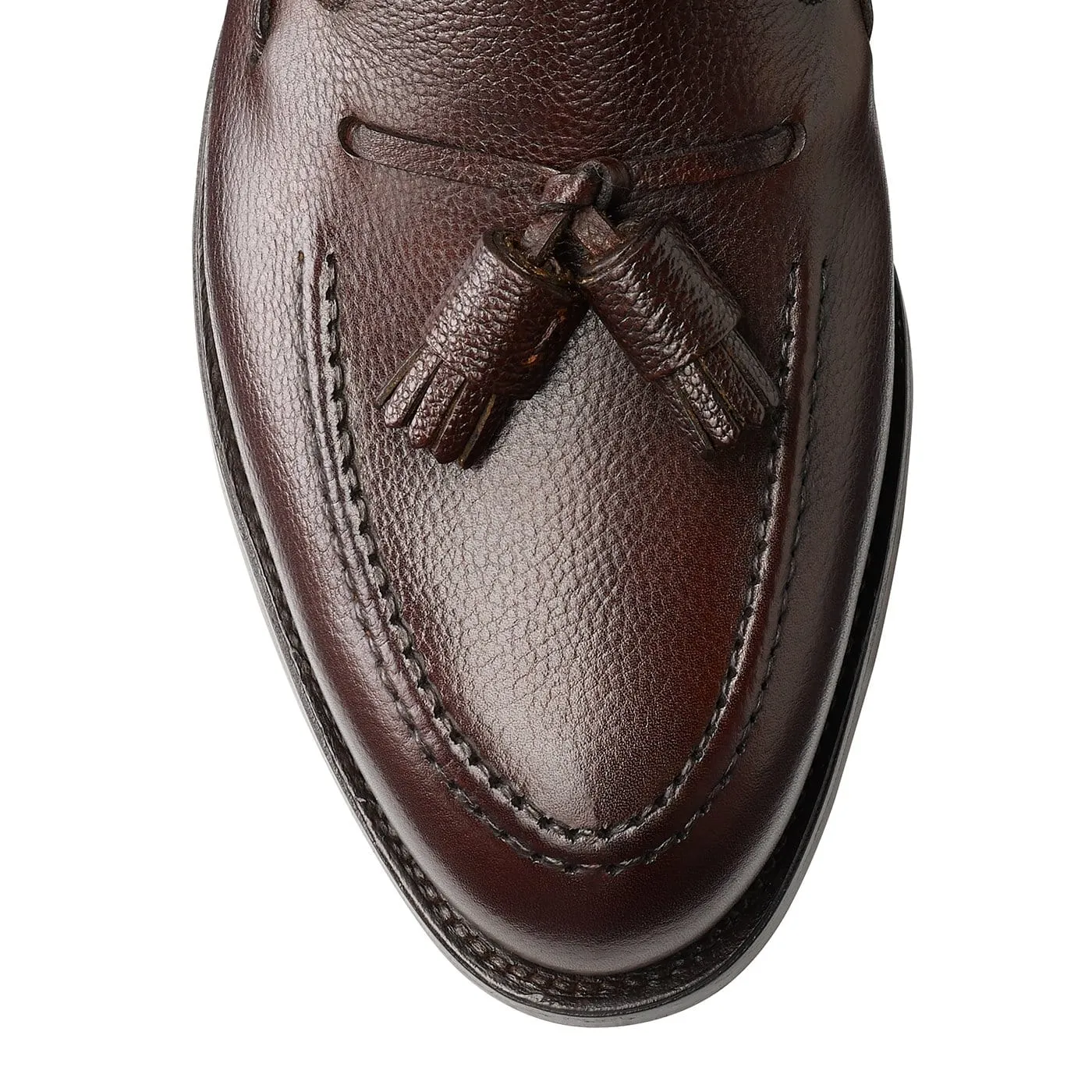 Corner Style Microfiber Lining Cavendish Dark Brown Pebble Grain
