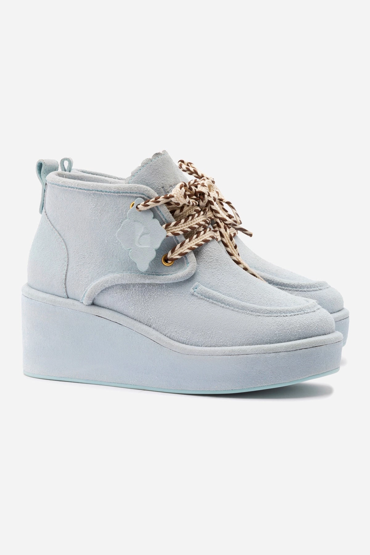 Open Form Supportive Walk Chani Wedge In Maya Suede Premium Material