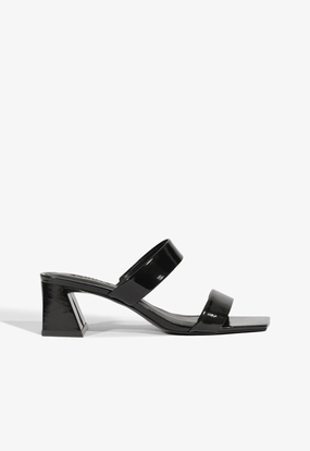 Street Style Open Frame Chantal Mid Patent Sandal