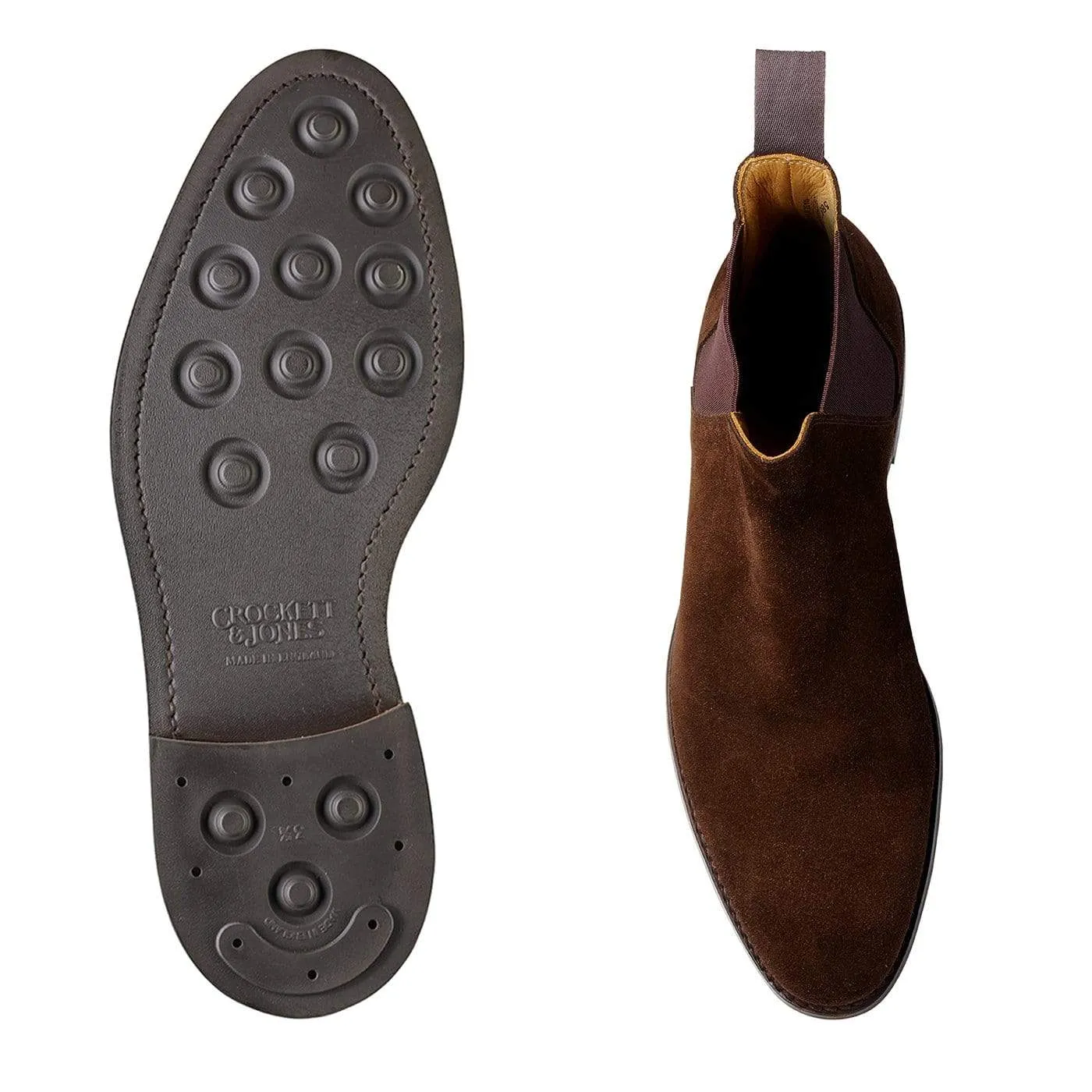 Chelsea 8 Dark Brown Suede Removable