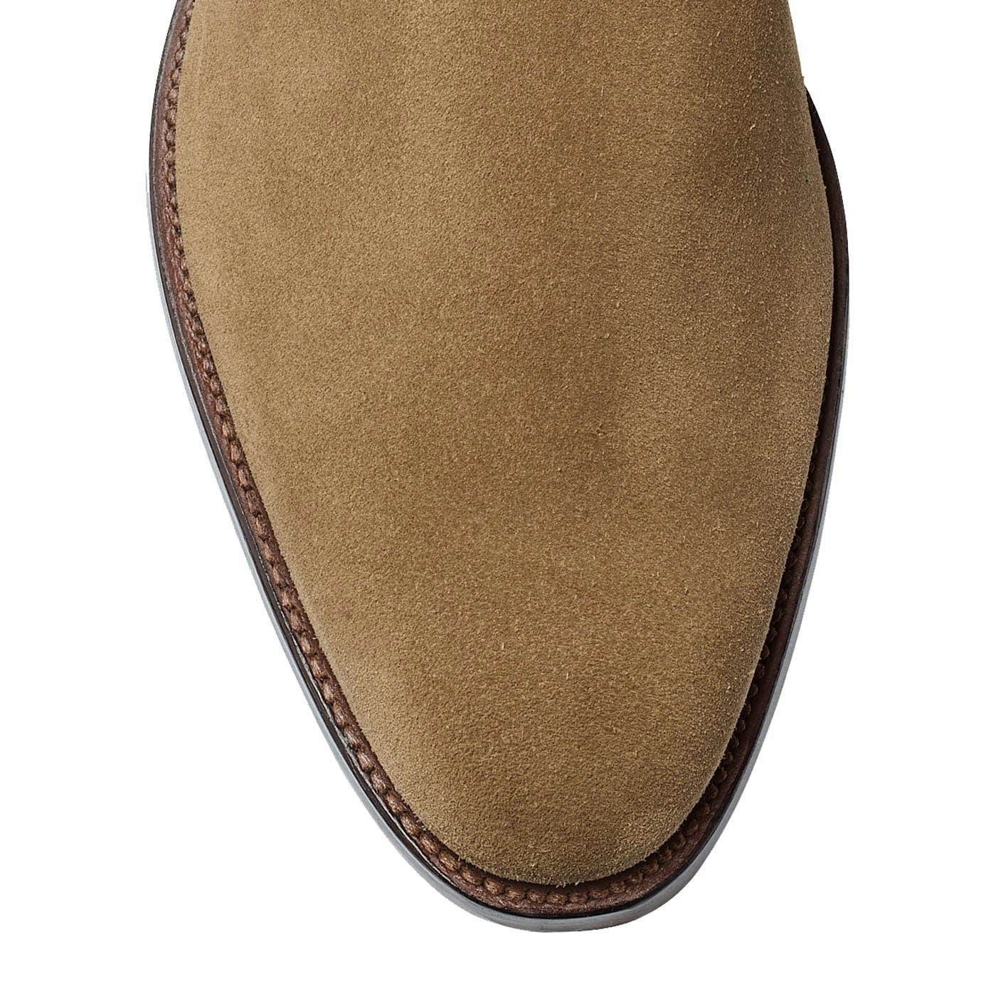 Comfortable interior Rugged Built Morning Walk Epsom Khaki Suede