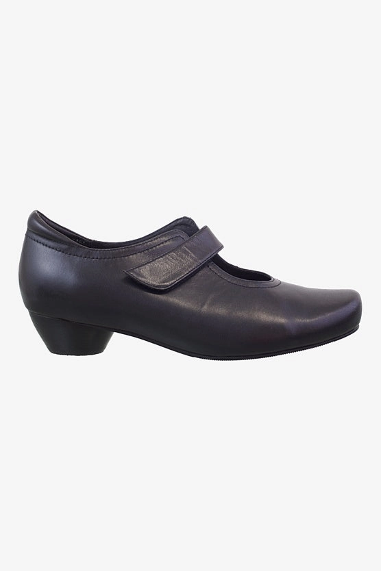 Heat Safe Klouds Deva Black Leather Heel