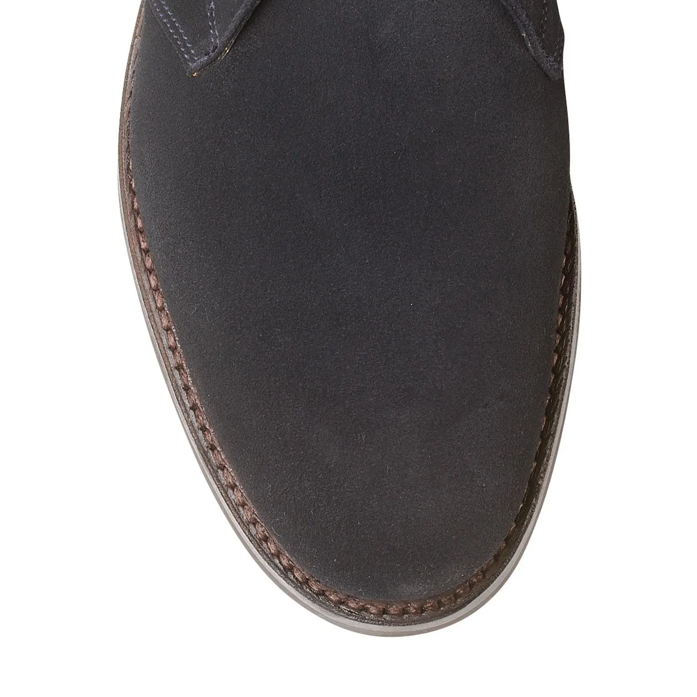 Silver Glow Chiltern Navy Suede
