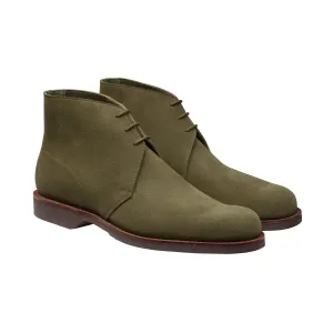 Dynamic Cushioning Indoor Chukka 4 Olive Reverse Butt Suede