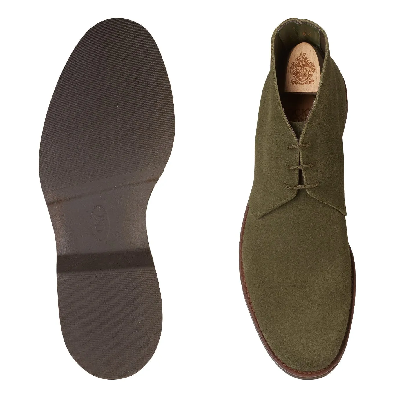 Skin Hug Chukka 4 Olive Reverse Butt Suede
