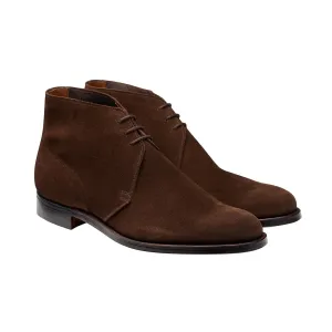 Wide Sole Chukka Dark Brown Suede