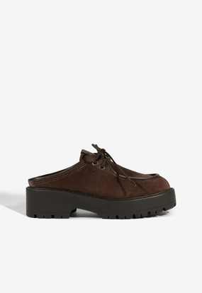 Cia Mule Suede Flat Stride Easy