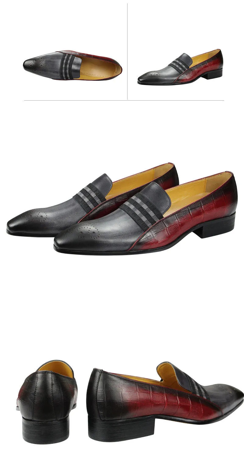 Classic Double Color Loafer Professional Shoes