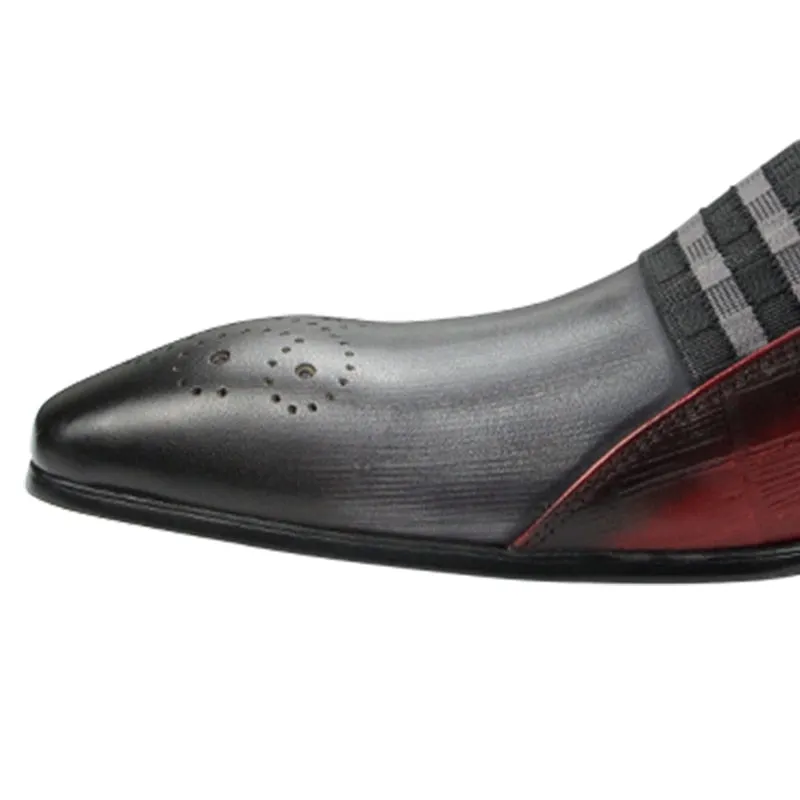 Classic Double Color Loafer Professional Shoes