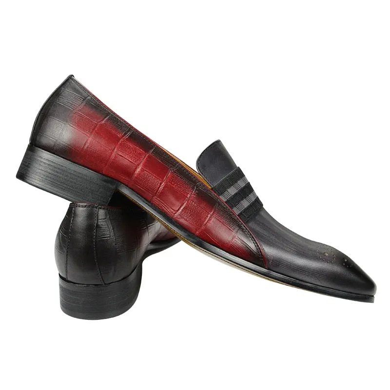 Classic Double Color Loafer Professional Shoes