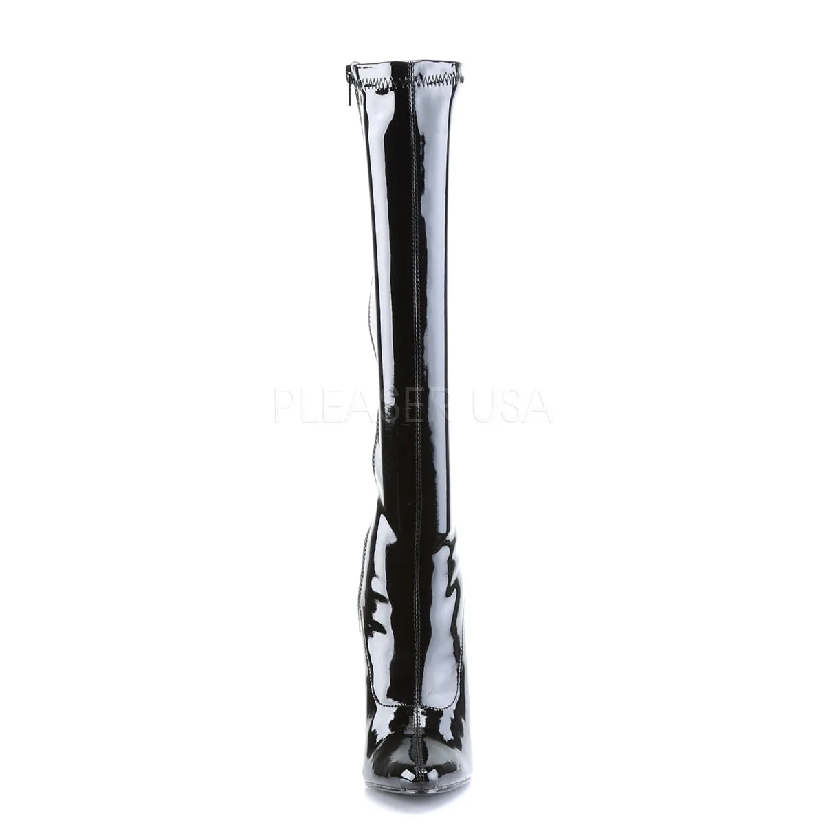 Classic Knee Boots with 6-inch Stiletto Heels and No Platform DOMINA-2000