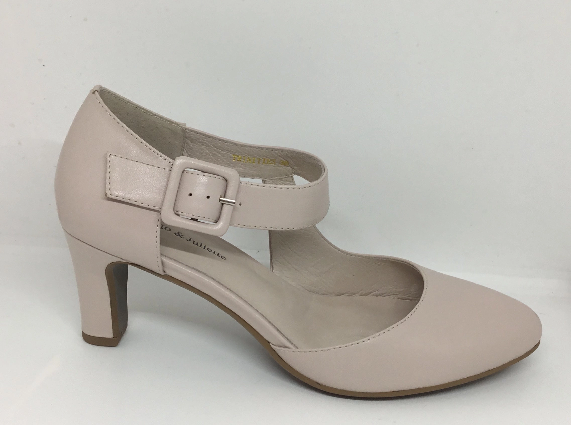 Classic Lady Icon Piece Django & Juliette Trinities Leather Heel ~ White ~ Black ~ Nude