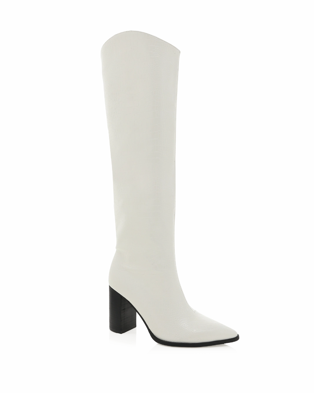 GABRIEL - WHITE CROC-BLACK Grippy Outsole Weekend Wanderer Stable Support Rural Traveler