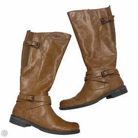Thermal Core Outdoor Explorer Boots Knee Flats By Bare Traps In Tan, Size: 9