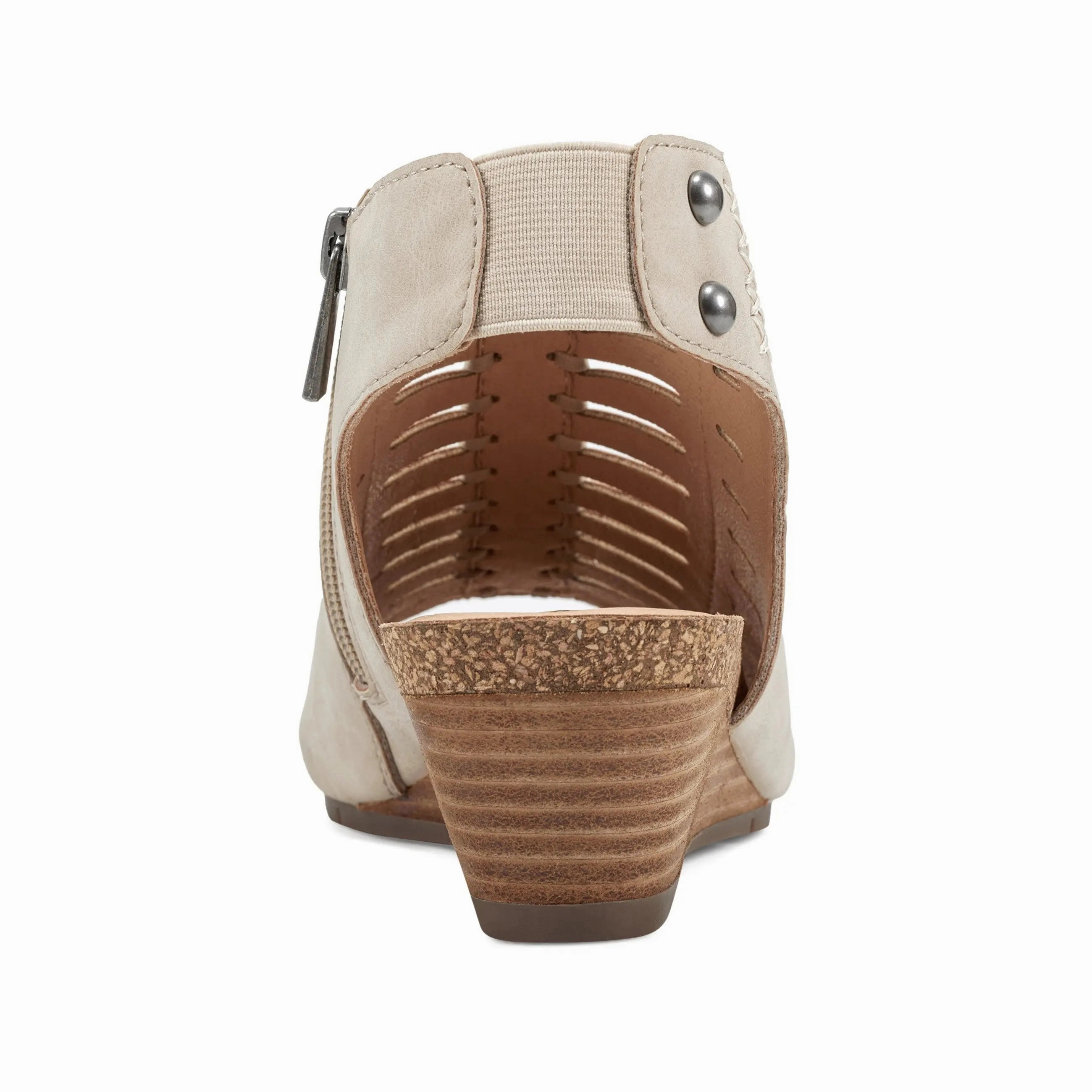 Hana Round Toe Laser Cut Dress Sandals Vacation Fit Soft Material